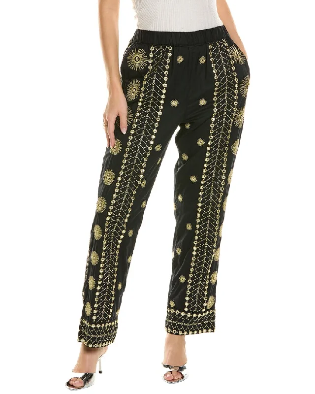 FARM Rio Sun Embroidered Pant Holiday Discount