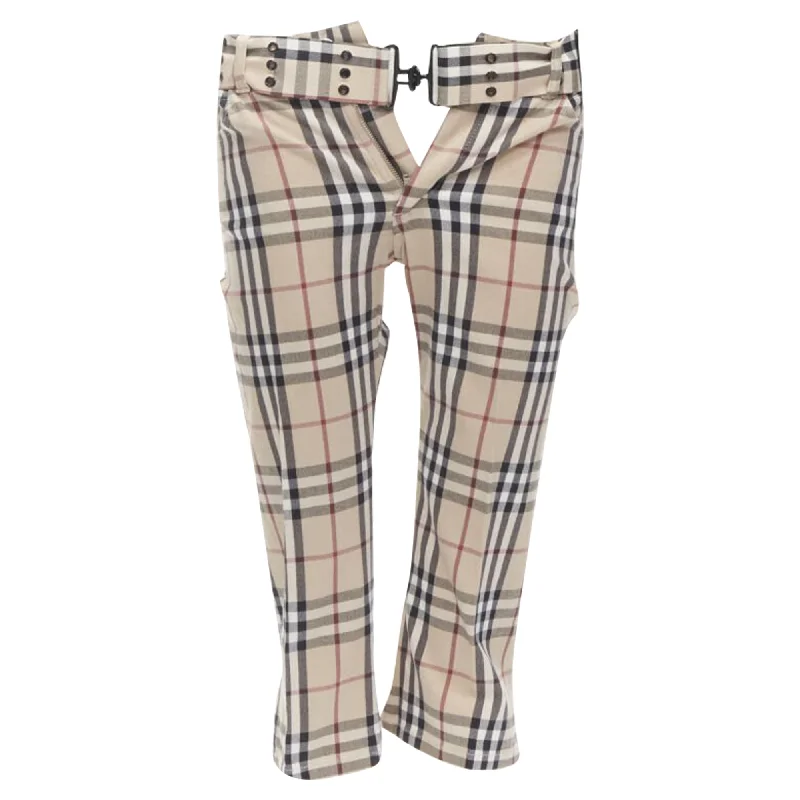 Burberry London Hoe Check Signature belted cropped pants Affordable Online Boutique