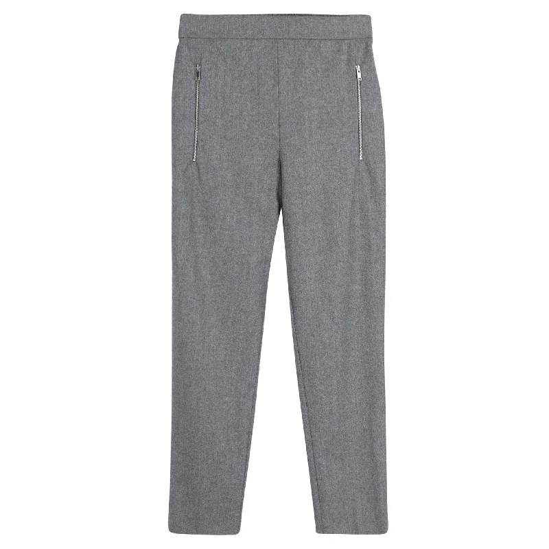 Stella McCartney Straight-Leg Trousers in Grey Wool Comfortable Casual Wear