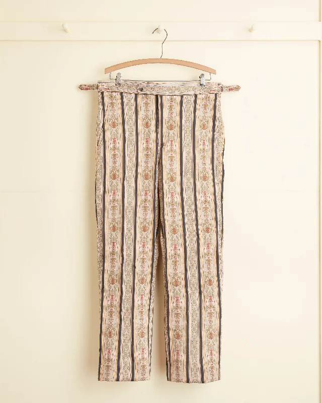 Floret Brocade Trousers Classic Clothes For Women