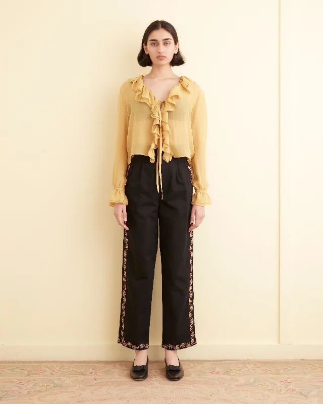 Border Garden Trousers Women's Vintage Clothes