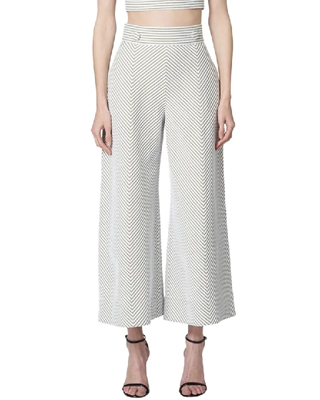 Carolina Herrera Wide Leg Cropped Pant Women's Formal Clothes