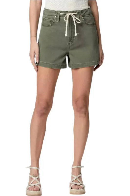 Zoey Shorts In Vintage Ivy Green Trendy Online Boutiques