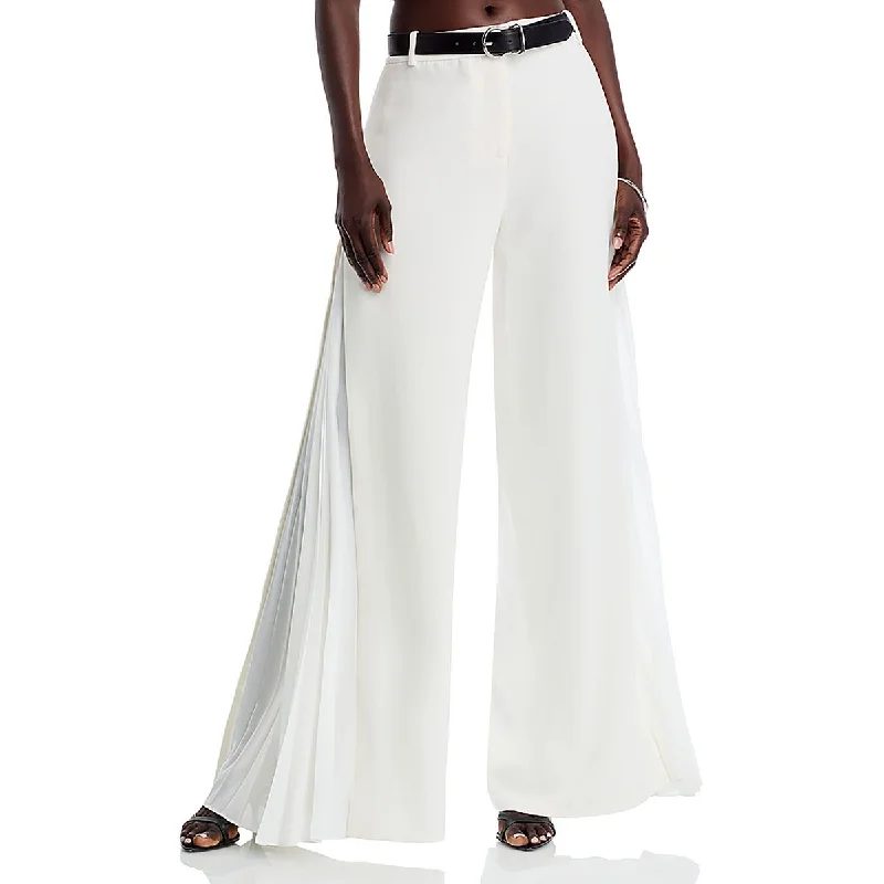 Womens Pleated Solid Palazzo Pants Women's Casual and Dressy Outfits