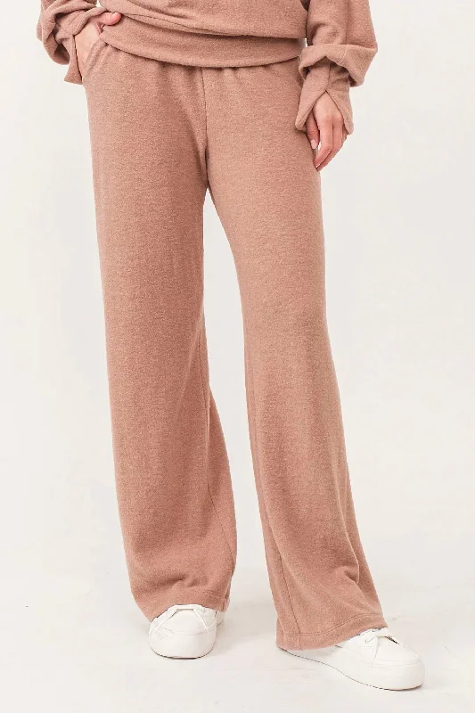 Cashmere Pants In Toffee Women Fashion