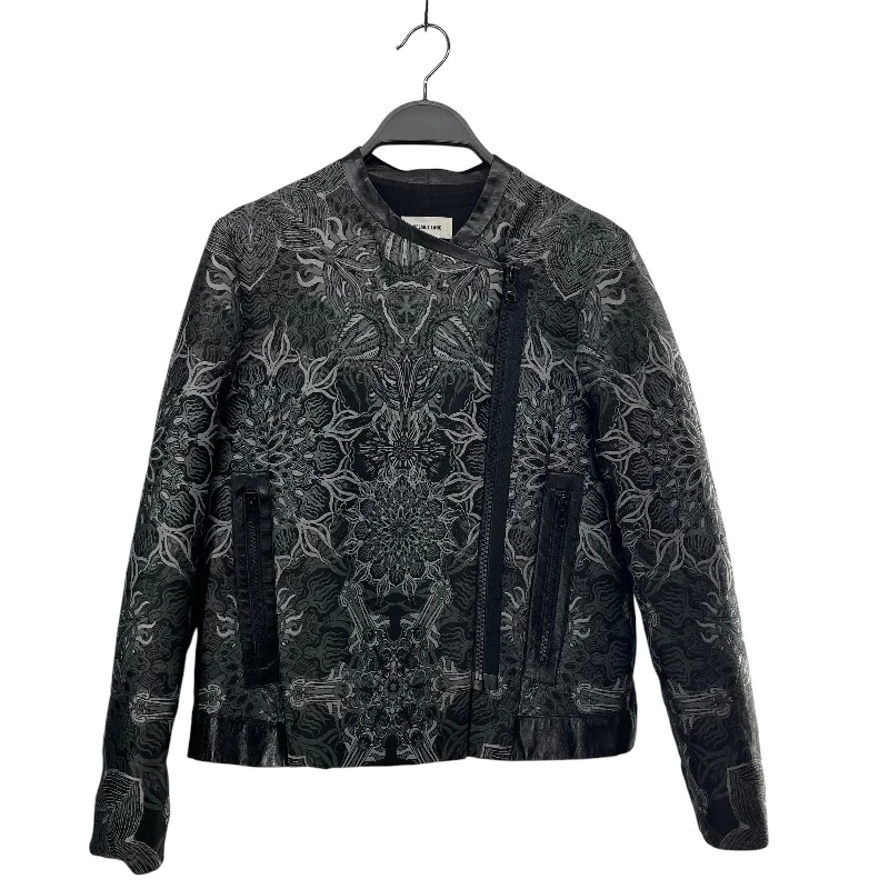 Helmut Lang/Jacket/S/Paisley/Cotton/GRY/CRAZY BLOOMING PATTERN Women's Evening Garments