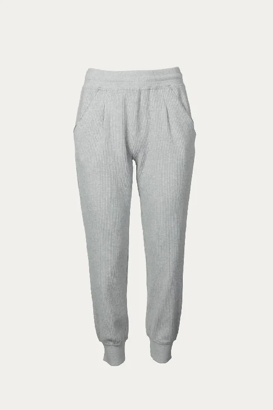 Chaucer Pant In Grey Marl Online Impressions Boutique