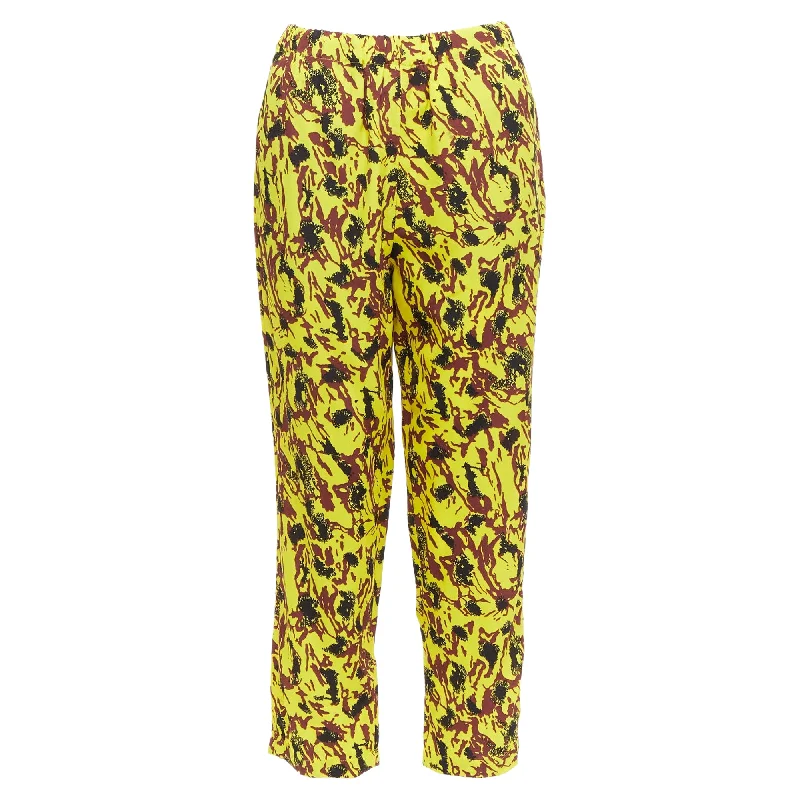 Marni abstract print drop crotch tape pants Affordable Women's Clothes