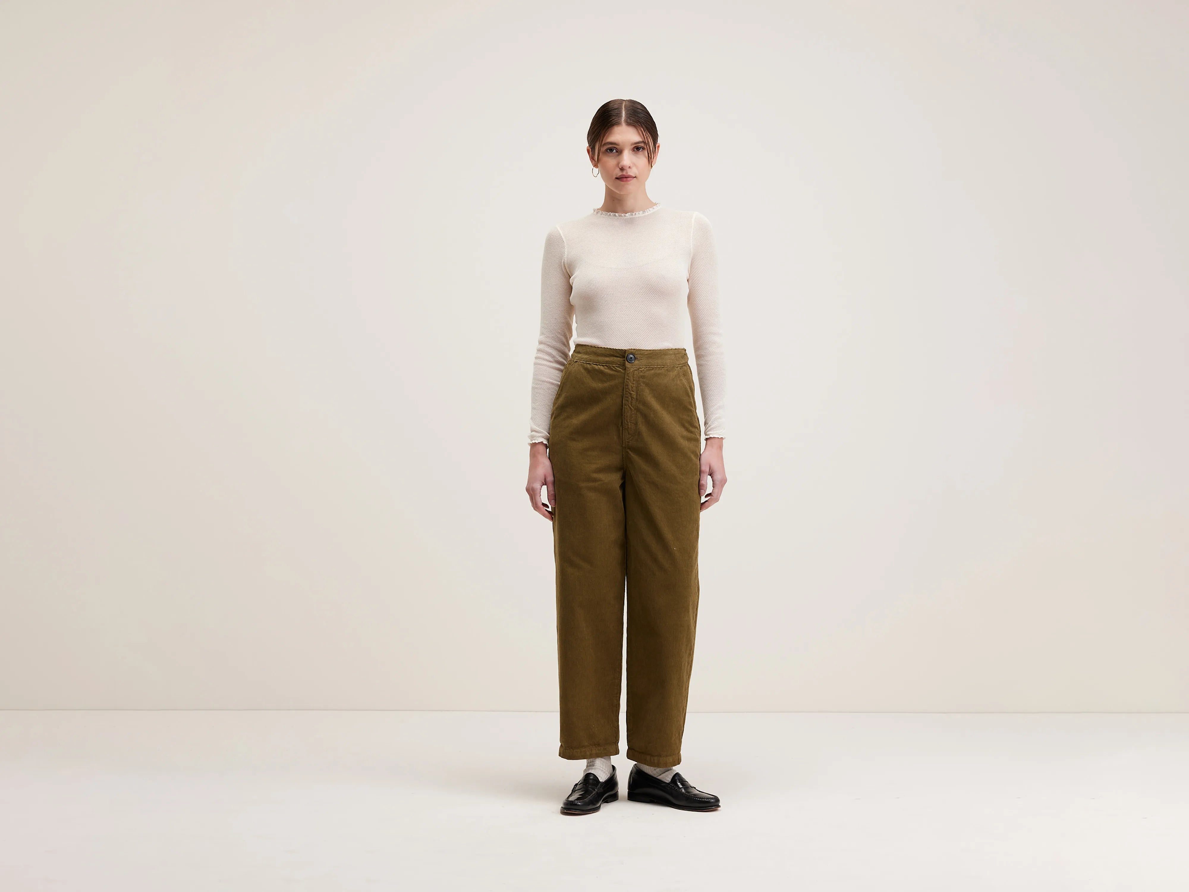 Pasop relaxed trousers (242 / W / MILITARY) Women's Clothing