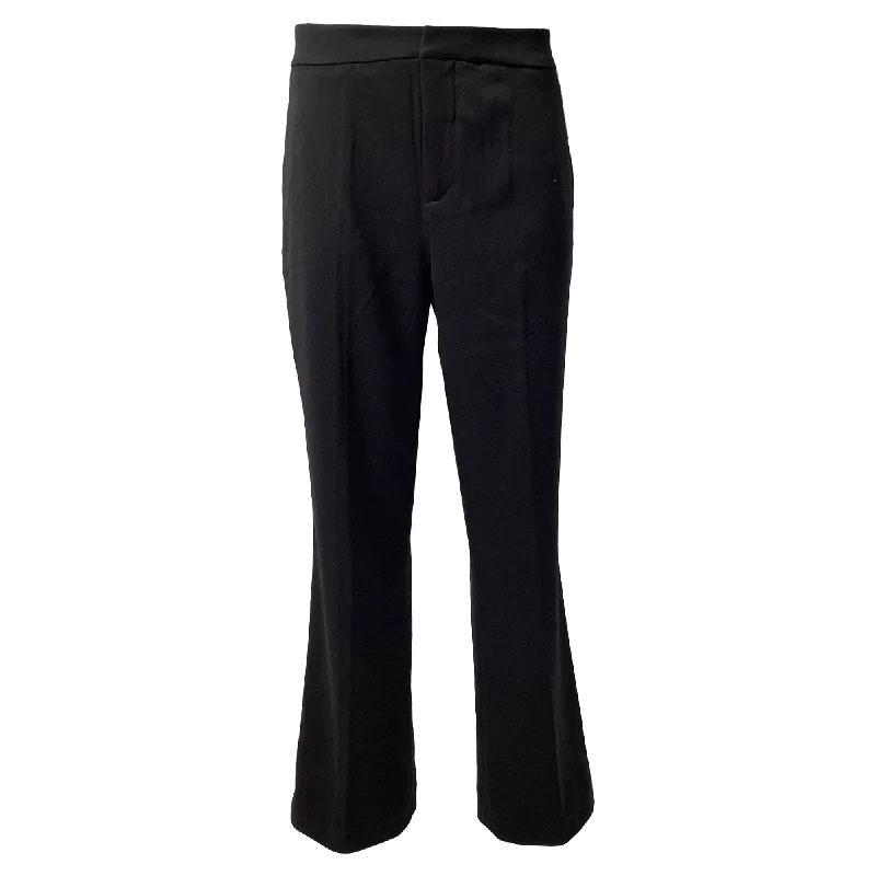 Jason Wu High-Rise Bell Trousers in Black Polyester Women's High-Fashion Outfit