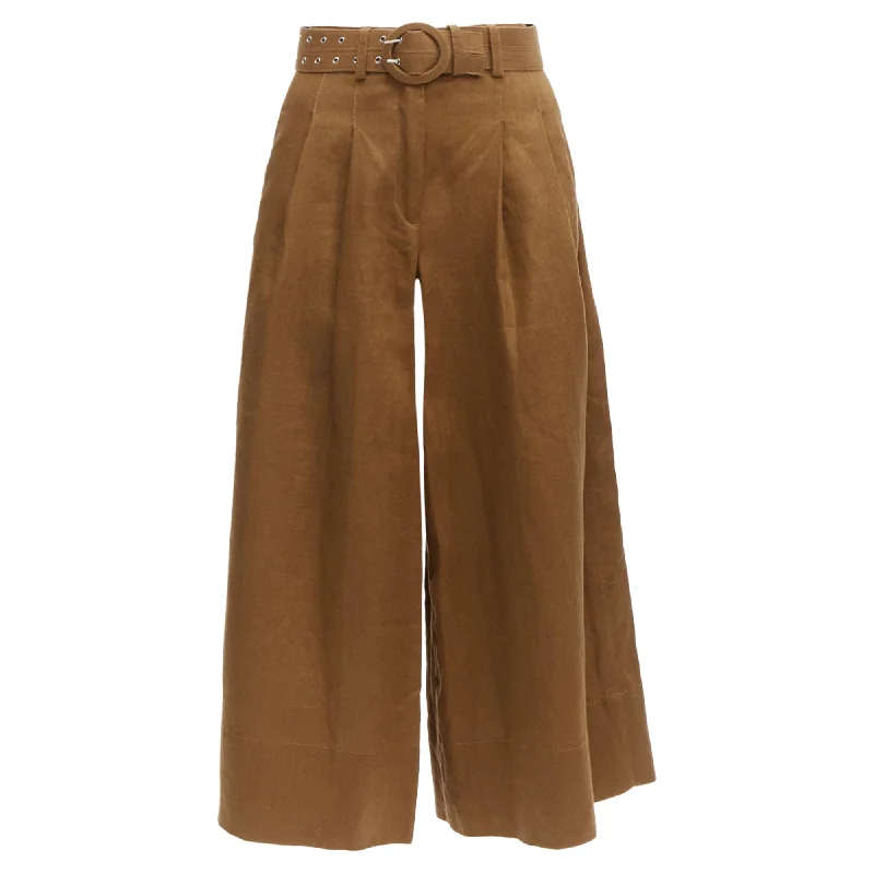 Nicholas linen high waisted belt wide leg pants Fashionable Women's Clothes