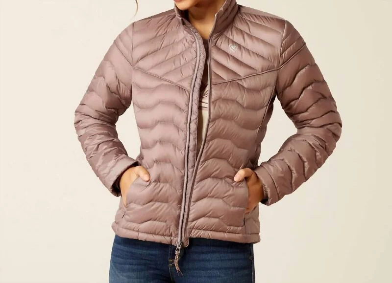 Ideal Down Jacket In Purple Dove Women's Athletic Outfit