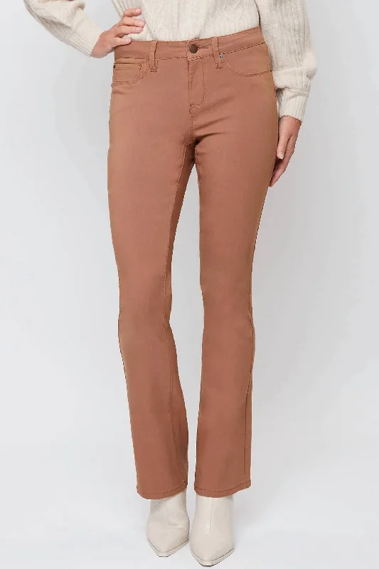 Missy Hyperstretch Bootcut Pants In Almond Holiday Special Offers