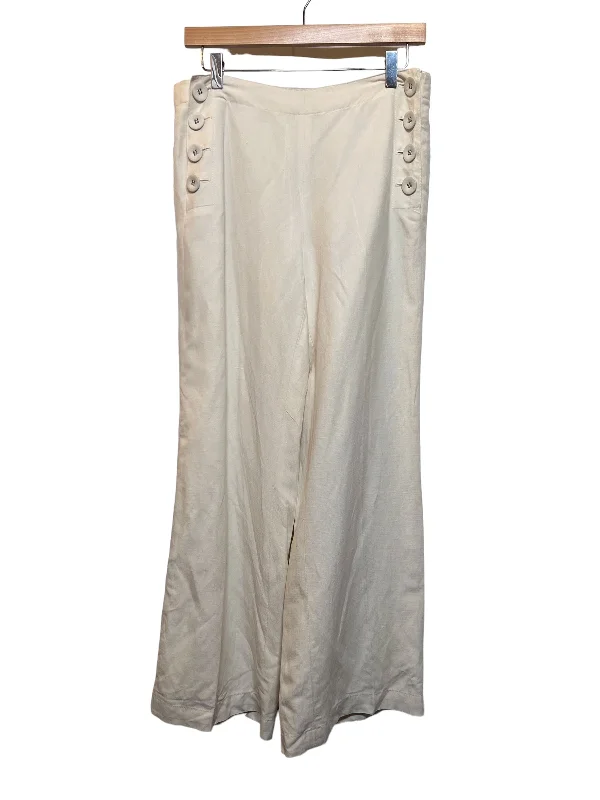 Women's Cream Trousers (W32) Comfortable Women's Apparel